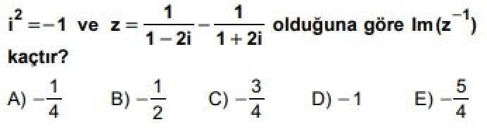 10. Sınıf Matematik Test 13 İkinci Dereceden Denklem ve Fonksiyonlar – 2 - Soru 10
