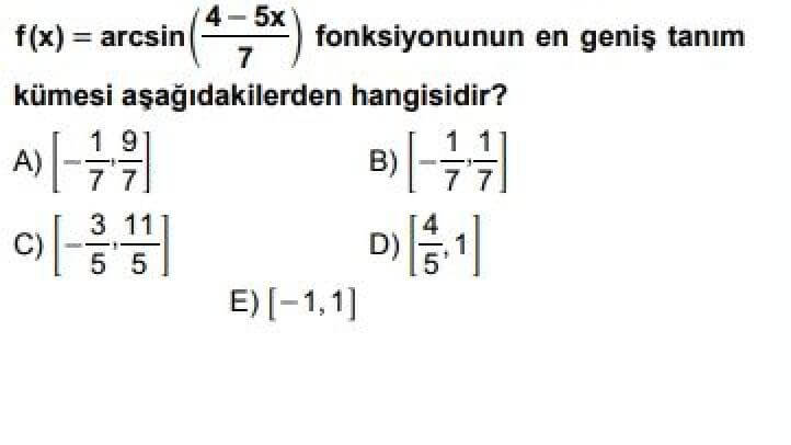 11. Sınıf Matematik İleri Düzey Test 14 Trigonometri -4 - Soru 10