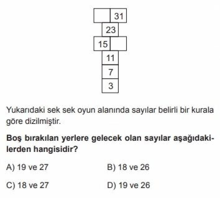 5. Sınıf Matematik Test 1 Doğal Sayılar - Soru 9
