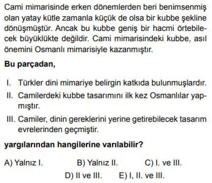 9. Sınıf Din Kültürü ve Ahlak Bilgisi Test 24 İslamiyet ve Türkler -3 - Soru 4