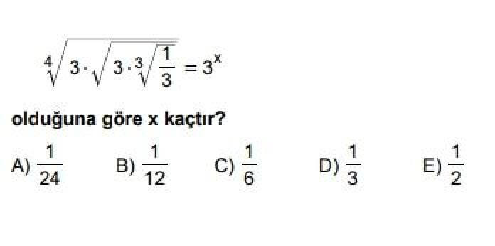 9. Sınıf Matematik Test 8 Köklü Sayılar - Soru 6