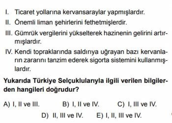 YKS Tarih B Test 10 Türkiye Tarihi – 2 - Soru 2